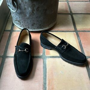 Gucci Horsebit Suede Loafers